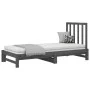 Removable sofa bed solid gray pine wood 2x(90x200) cm by vidaXL, Beds and slatted bases - Ref: Foro24-3108319, Price: 183,15 ...
