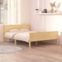 Massiver Bettrahmen aus weißem Kiefernholz, 160 x 200 cm von vidaXL, Betten und Lattenroste - Ref: Foro24-322178, Preis: 101,...