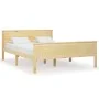 Solid white pine wood bed frame 160x200 cm by vidaXL, Beds and slatted bases - Ref: Foro24-322178, Price: 101,79 €, Discount: %