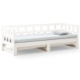 Removable sofa bed solid white pine wood 2x(90x200) cm by vidaXL, Beds and slatted bases - Ref: Foro24-820223, Price: 245,99 ...