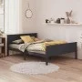 Solid gray pine wood bed frame 120x200 cm by vidaXL, Beds and slatted bases - Ref: Foro24-322204, Price: 126,23 €, Discount: %