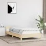 Bed frame with cream fabric headboard 80x200 cm by vidaXL, Beds and slatted bases - Ref: Foro24-347372, Price: 95,07 €, Disco...