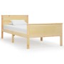 Solid pine wood bed frame 90x200 cm by vidaXL, Beds and slatted bases - Ref: Foro24-322174, Price: 135,97 €, Discount: %