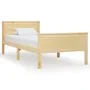 Solid pine wood bed frame 90x200 cm by vidaXL, Beds and slatted bases - Ref: Foro24-322174, Price: 133,46 €, Discount: %