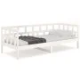 Sofá cama madera maciza de pino blanco 80x200 cm de vidaXL, Camas y somieres - Ref: Foro24-820213, Precio: 139,71 €, Descuent...