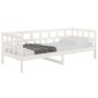 Sofá cama madera maciza de pino blanco 80x200 cm de vidaXL, Camas y somieres - Ref: Foro24-820213, Precio: 135,60 €