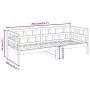 Sofá cama madera maciza de pino blanco 80x200 cm de vidaXL, Camas y somieres - Ref: Foro24-820213, Precio: 139,71 €, Descuent...