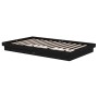 Black solid wood bed frame 120x200 cm by vidaXL, Beds and slatted bases - Ref: Foro24-819906, Price: 164,79 €, Discount: %
