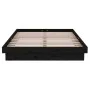 Estructura de cama madera maciza negro 120x200 cm de vidaXL, Camas y somieres - Ref: Foro24-819906, Precio: 133,89 €, Descuen...