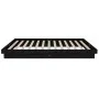 Estructura de cama madera maciza negro 120x200 cm de vidaXL, Camas y somieres - Ref: Foro24-819906, Precio: 133,89 €, Descuen...
