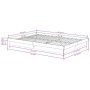 Black solid wood bed frame 120x200 cm by vidaXL, Beds and slatted bases - Ref: Foro24-819906, Price: 164,79 €, Discount: %