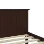 Estructura de cama madera maciza pino marrón oscuro 160x200 cm de vidaXL, Camas y somieres - Ref: Foro24-322199, Precio: 137,...