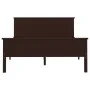 Estructura de cama madera maciza pino marrón oscuro 160x200 cm de vidaXL, Camas y somieres - Ref: Foro24-322199, Precio: 137,...