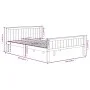 Estructura de cama madera maciza pino marrón oscuro 160x200 cm de vidaXL, Camas y somieres - Ref: Foro24-322199, Precio: 137,...