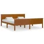 Honey brown pine solid wood bed frame 180x200 cm by vidaXL, Beds and slatted bases - Ref: Foro24-322193, Price: 169,90 €, Dis...
