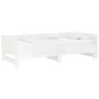 Sofá cama extraíble madera maciza de pino blanco 2x(80x200) cm de vidaXL, Camas y somieres - Ref: Foro24-820258, Precio: 201,...