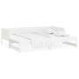 Removable sofa bed solid white pine wood 2x(80x200) cm by vidaXL, Beds and slatted bases - Ref: Foro24-820258, Price: 210,33 ...
