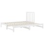 Abnehmbares Schlafsofa aus massivem weißem Kiefernholz, 2 x (90 x 200) cm von vidaXL, Betten und Lattenroste - Ref: Foro24-31...