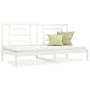 Sofá cama madera maciza de pino blanco 80x200 cm de vidaXL, Camas y somieres - Ref: Foro24-3108062, Precio: 132,51 €, Descuen...