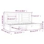 Sofá cama madera maciza de pino blanco 80x200 cm de vidaXL, Camas y somieres - Ref: Foro24-3108062, Precio: 132,51 €, Descuen...