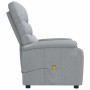 Sillón de masaje tela gris claro