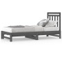 Removable sofa bed solid gray pine wood 2x(90x200) cm by vidaXL, Beds and slatted bases - Ref: Foro24-3108349, Price: 187,66 ...
