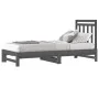 Removable sofa bed solid gray pine wood 2x(90x200) cm by vidaXL, Beds and slatted bases - Ref: Foro24-3108349, Price: 184,72 ...