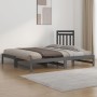 Removable sofa bed solid gray pine wood 2x(90x200) cm by vidaXL, Beds and slatted bases - Ref: Foro24-3108349, Price: 187,66 ...