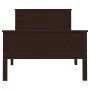 Estructura de cama madera maciza de pino marrón oscuro 90x200cm de vidaXL, Camas y somieres - Ref: Foro24-322195, Precio: 132...