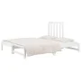 Abnehmbares Schlafsofa aus massivem weißem Kiefernholz, 2 x (90 x 190) cm von vidaXL, Betten und Lattenroste - Ref: Foro24-31...