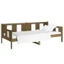 Honigbraunes Schlafsofa aus massivem Kiefernholz, 80 x 200 cm von vidaXL, Betten und Lattenroste - Ref: Foro24-820275, Preis:...