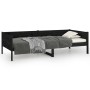 Sofá cama madera maciza de pino negro 90x190 cm