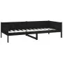 Solid black pine wood sofa bed 90x190 cm by vidaXL, Beds and slatted bases - Ref: Foro24-820251, Price: 122,31 €, Discount: %