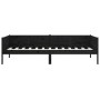 Sofá cama madera maciza de pino negro 90x190 cm