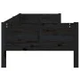 Solid black pine wood sofa bed 90x190 cm by vidaXL, Beds and slatted bases - Ref: Foro24-820251, Price: 122,31 €, Discount: %