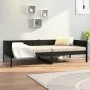 Solid black pine wood sofa bed 90x190 cm by vidaXL, Beds and slatted bases - Ref: Foro24-820251, Price: 122,31 €, Discount: %