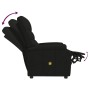 Sillón de masaje de tela negro