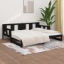 Removable sofa bed solid black pine wood 2x(80x200) cm by vidaXL, Beds and slatted bases - Ref: Foro24-820291, Price: 182,88 ...