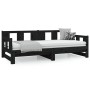 Removable sofa bed solid black pine wood 2x(80x200) cm by vidaXL, Beds and slatted bases - Ref: Foro24-820291, Price: 182,88 ...