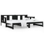 Removable sofa bed solid black pine wood 2x(80x200) cm by vidaXL, Beds and slatted bases - Ref: Foro24-820291, Price: 182,88 ...