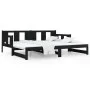 Removable sofa bed solid black pine wood 2x(80x200) cm by vidaXL, Beds and slatted bases - Ref: Foro24-820291, Price: 167,03 ...