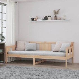 Schlafsofa aus massivem Kiefernholz, 90 x 190 cm von vidaXL, Betten und Lattenroste - Ref: Foro24-820277, Preis: 112,46 €, Ra...