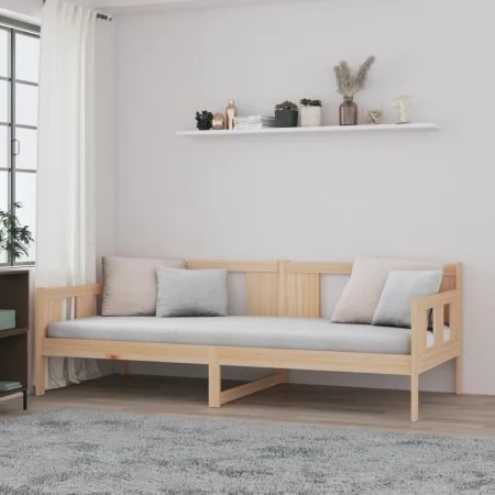 Schlafsofa aus massivem Kiefernholz, 90 x 190 cm von vidaXL, Betten und Lattenroste - Ref: Foro24-820277, Preis: 110,81 €, Ra...