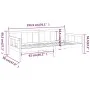 Schlafsofa aus massivem Kiefernholz, 90 x 190 cm von vidaXL, Betten und Lattenroste - Ref: Foro24-820277, Preis: 110,81 €, Ra...