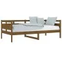 Sofá cama de madera maciza de pino marrón miel 90x190 cm de vidaXL, Camas y somieres - Ref: Foro24-820310, Precio: 105,17 €, ...