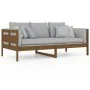 Sofá cama de madera maciza de pino marrón miel 90x190 cm de vidaXL, Camas y somieres - Ref: Foro24-820310, Precio: 105,17 €, ...