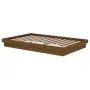Honey brown solid wood double bed frame 120x190 cm by vidaXL, Beds and slatted bases - Ref: Foro24-819945, Price: 200,32 €, D...