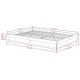 Honey brown solid wood double bed frame 120x190 cm by vidaXL, Beds and slatted bases - Ref: Foro24-819945, Price: 203,52 €, D...