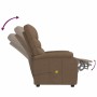 Sillón de masaje eléctrico tela marrón