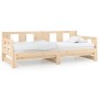 Sofá cama extraíble madera maciza de pino 2x(90x190) cm